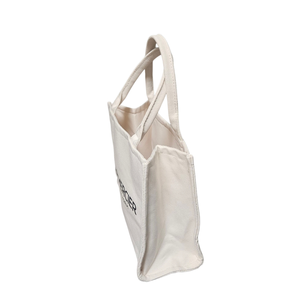 Laura Mercier Cream Canvas Tote Structured Design - Picture 4 of 6